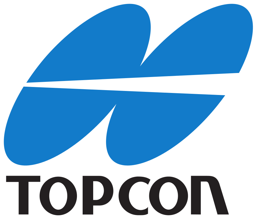Topcon-Firmenlogo, quadratisch