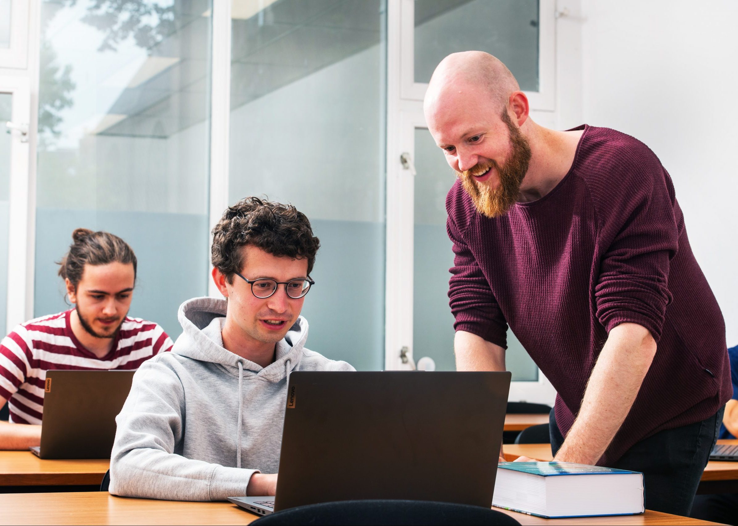 Klassikaal les bij Geo-ICT